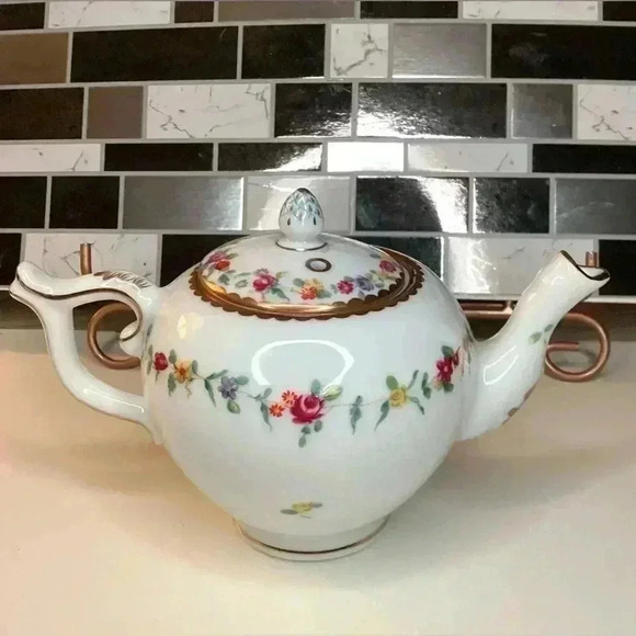 Vintage Chelsea-Derby Miniature Teapot and Cover 1985 (made) Franklin Mint - Picture 4 of 16